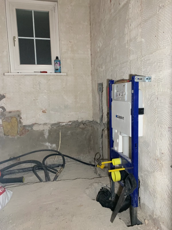 installation des sanitaires